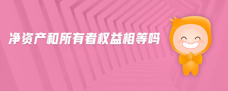 凈資產(chǎn)和所有者權(quán)益相等嗎