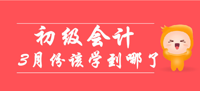 備考初級會計職稱的小伙伴，《會計》3月份已學(xué)到這個階段！