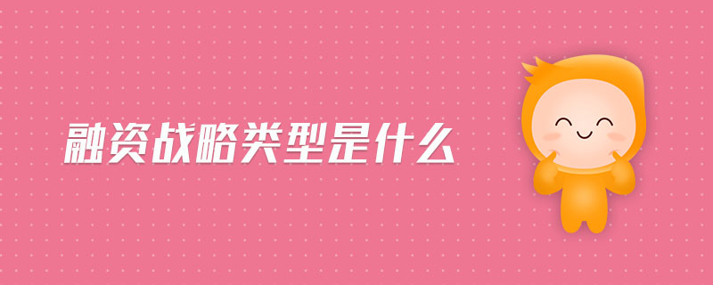融資戰(zhàn)略類型是什么