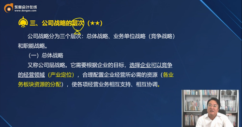 三、公司戰(zhàn)略的層次