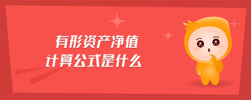 有形資產(chǎn)凈值計算公式是什么