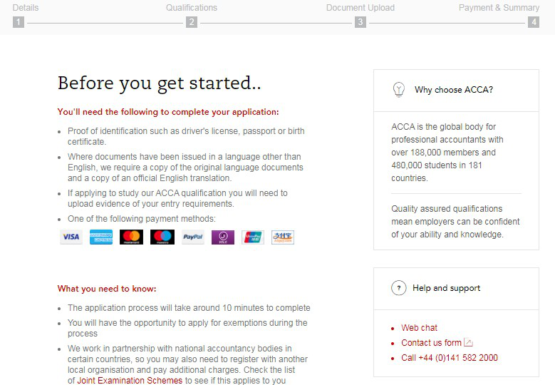 ACCA注冊流程 ACCA注冊流程