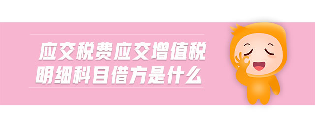 應交稅費應交增值稅明細科目借方是什么 應交稅費應交增值稅明細科目借方是什么