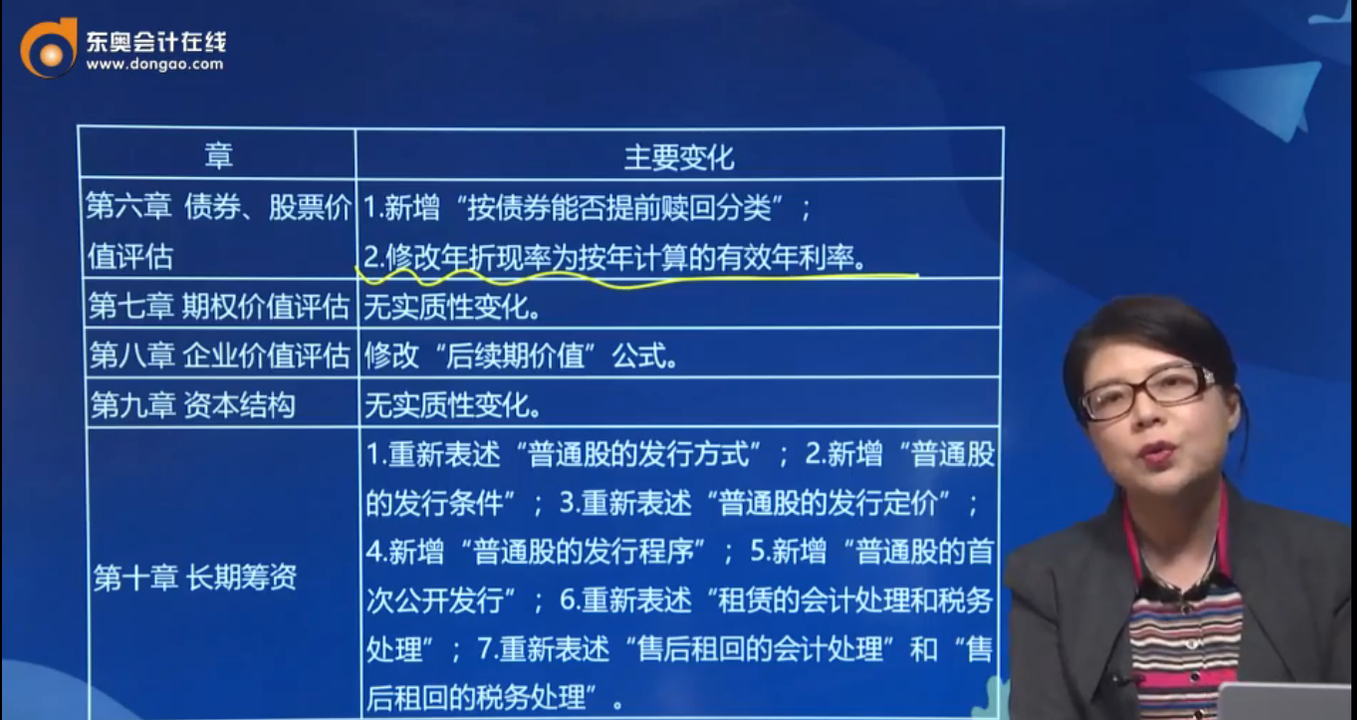 注會(huì)《財(cái)管》科目教材變化2