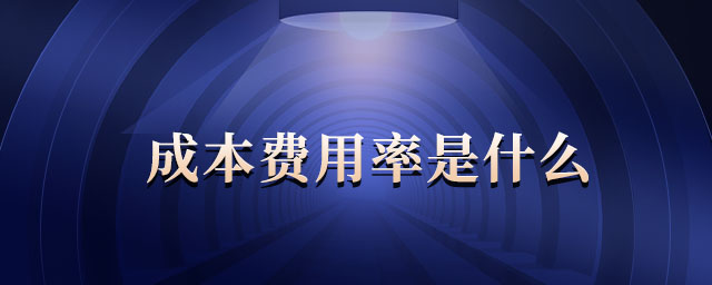 成本費(fèi)用率是什么 成本費(fèi)用率是什么