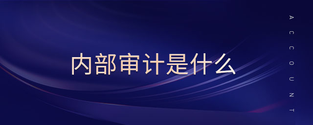 內(nèi)部審計(jì)是什么