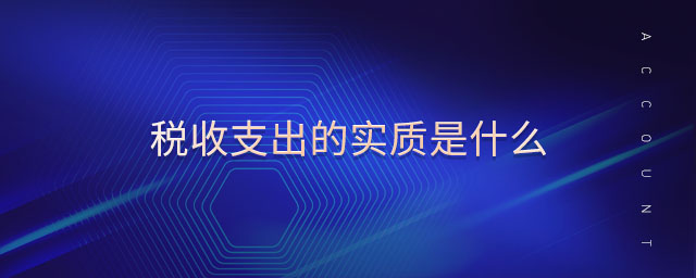 稅收支出的實(shí)質(zhì)是什么
