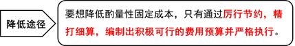 酌量性固定成本 酌量性固定成本