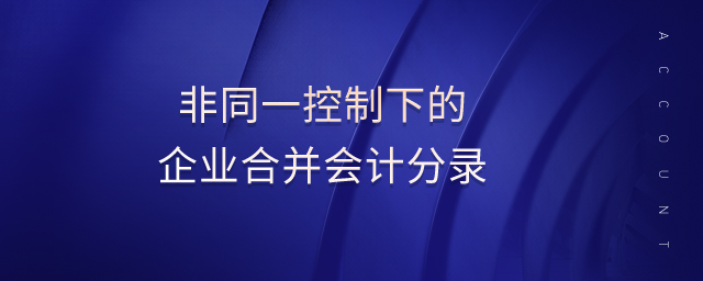 非同一控制下的企業(yè)合并會(huì)計(jì)分錄 非同一控制下的企業(yè)合并會(huì)計(jì)分錄