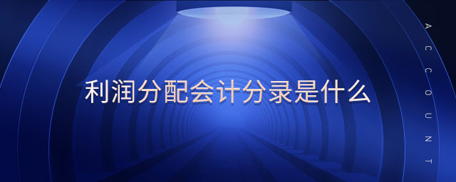 利潤分配會(huì)計(jì)分錄是什么