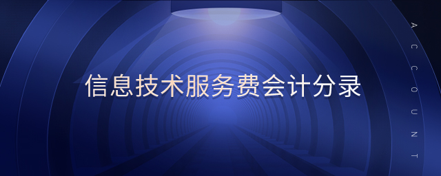 信息技術(shù)服務(wù)費(fèi)會(huì)計(jì)分錄 信息技術(shù)服務(wù)費(fèi)會(huì)計(jì)分錄