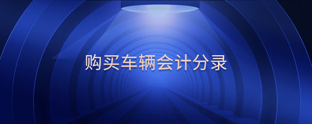 購買車輛會計分錄 購買車輛會計分錄