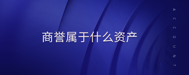 商譽(yù)屬于什么資產(chǎn) 商譽(yù)屬于什么資產(chǎn)