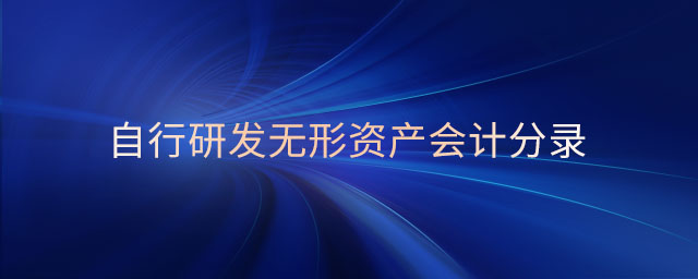 自行研發(fā)無形資產(chǎn)會(huì)計(jì)分錄