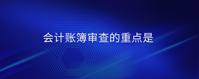 會(huì)計(jì)賬簿審查的重點(diǎn)是 會(huì)計(jì)賬簿審查的重點(diǎn)是