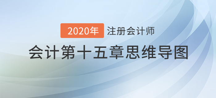 2020年注會(huì)《會(huì)計(jì)》第十五章思維導(dǎo)圖及自測習(xí)題