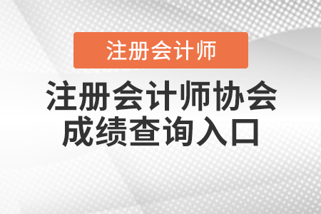 2020年中國注冊(cè)會(huì)計(jì)師協(xié)會(huì)成績查詢?nèi)肟谑裁磿r(shí)候開通？