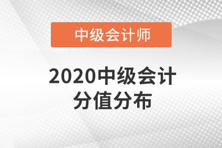 2020中級會計分值分布