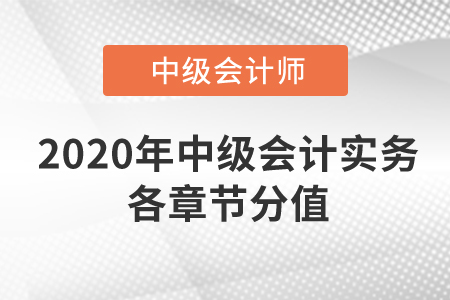 2020年中級(jí)會(huì)計(jì)實(shí)務(wù)各章節(jié)分值