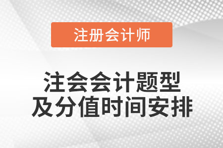 注會會計(jì)題型及分值時間安排