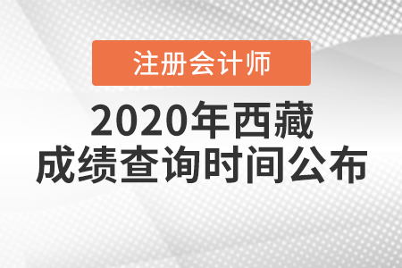 2020年西藏注冊會計師成績查詢時間公布！