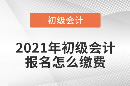 2021年初級會計報名怎么繳費
