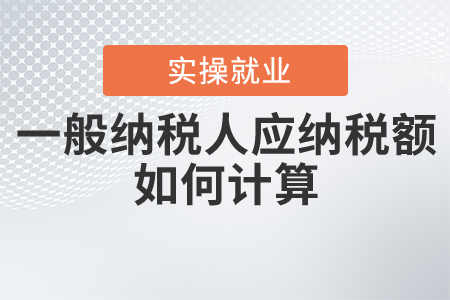 一般納稅人應(yīng)納稅額如何計(jì)算？