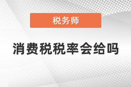 稅務(wù)師考試消費稅稅率會給嗎