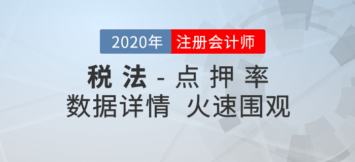 2020年注會(huì)《稅法》東奧名師點(diǎn)押詳情速覽！