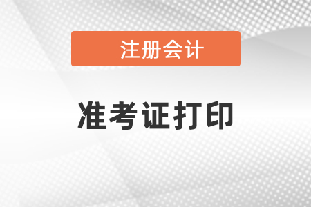 2021年江蘇省鎮(zhèn)江注會準(zhǔn)考證打印時間