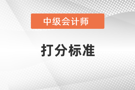 中級(jí)會(huì)計(jì)師考試打分標(biāo)準(zhǔn)