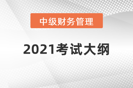 2021年中級(jí)會(huì)計(jì)職稱《財(cái)務(wù)管理》科目考試大綱