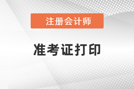 2021年注會準(zhǔn)考證打印注意事項(xiàng)