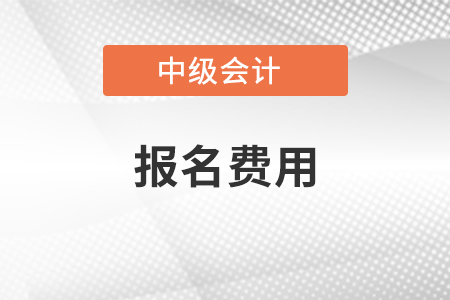 2021年中級會計(jì)職稱報名費(fèi)用