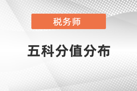 稅務師五科分值分布
