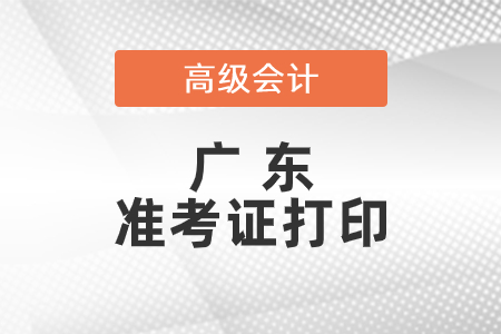 2021年廣東省高級(jí)會(huì)計(jì)師準(zhǔn)考證打印時(shí)間已公布