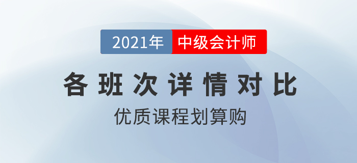 購買東奧2021年中級會計考試輔導(dǎo)課程有哪些優(yōu)惠？哪個班次最劃算？