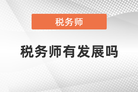 稅務(wù)師有發(fā)展嗎