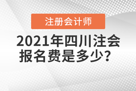2021年四川省雅安注會報名費是多少？