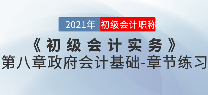 2021年《初級會計實務(wù)》第八章政府會計基礎(chǔ)-章節(jié)練習(xí)