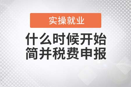 什么時(shí)候開(kāi)始簡(jiǎn)并稅費(fèi)申報(bào)？