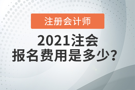 2021注會報名費用是多少