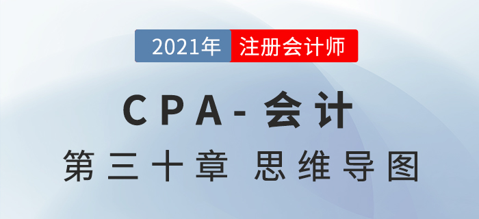 2021年CPA《會計》第三十章思維導(dǎo)圖 2021年CPA《會計》第三十章思維導(dǎo)圖