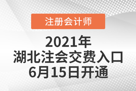 2021年湖北省黃岡注會交費入口6月15日開通