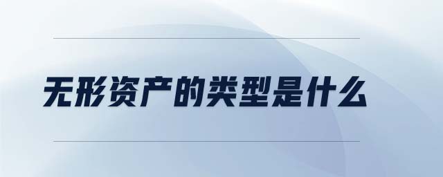 無形資產(chǎn)的類型是什么