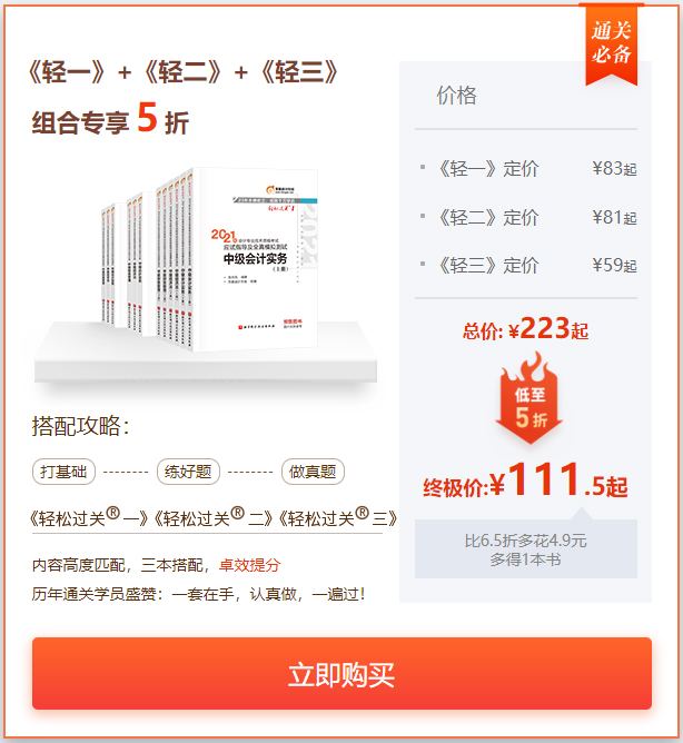 中級(jí)會(huì)計(jì)組合購(gòu)買