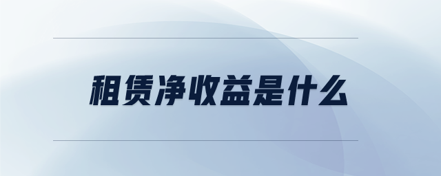 租賃凈收益是什么 租賃凈收益是什么