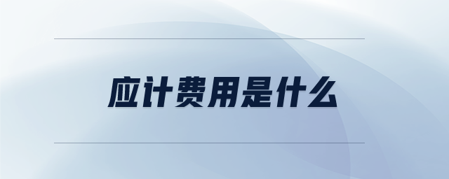 應(yīng)計(jì)費(fèi)用是什么