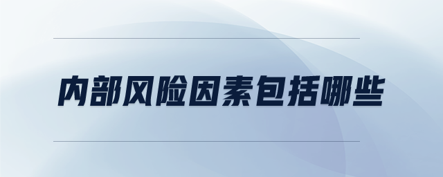內(nèi)部風(fēng)險(xiǎn)因素包括哪些