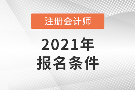 江蘇省連云港注冊(cè)會(huì)計(jì)師報(bào)名條件2021年